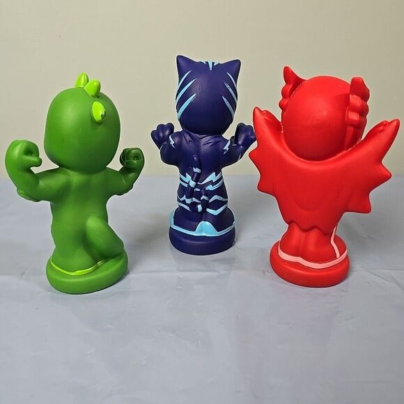 PJ MASKS Owlette,Gekko,Catboy Toys Frog Box eOne Just Play Rubber Bath Toy - Picture 2 of 3